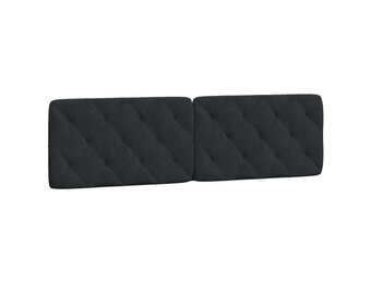 Hoofdbordkussen 180cm Fluweel Zwart - 35% Korting!