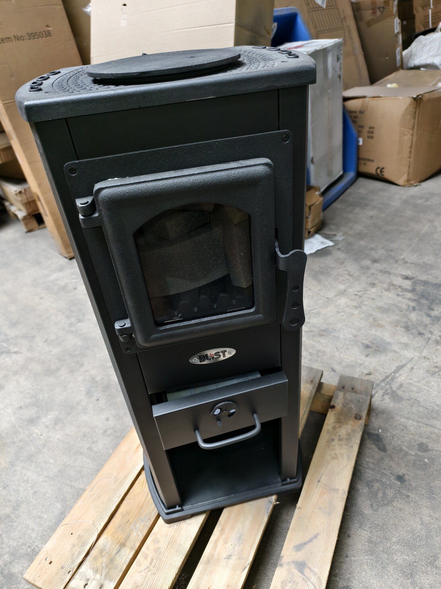 Houtkachel - antraciet - 6,6kW tot 8,5kW