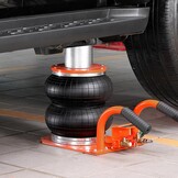 VEVOR 3-ton krik, 3-8S met verhoogde zuil en 6 stalen buizen, compact, gemakkelijk op te tillen, met dikke rubberen bekleding, geschikt voor sedan, SUV, bestelwagen, 510 x 255 x 115-274 mm