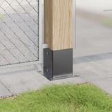 vidaXL Paalvoeten Vierkant Antraciet (12 stuks) - 60% Korting