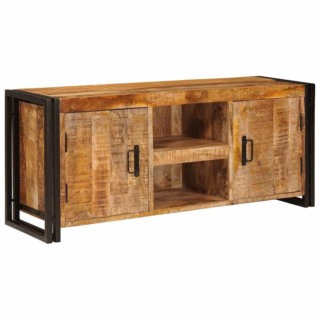 vidaXL TV-kast Bruin 120 x 30 x 50 cm Massief ruw mango hout