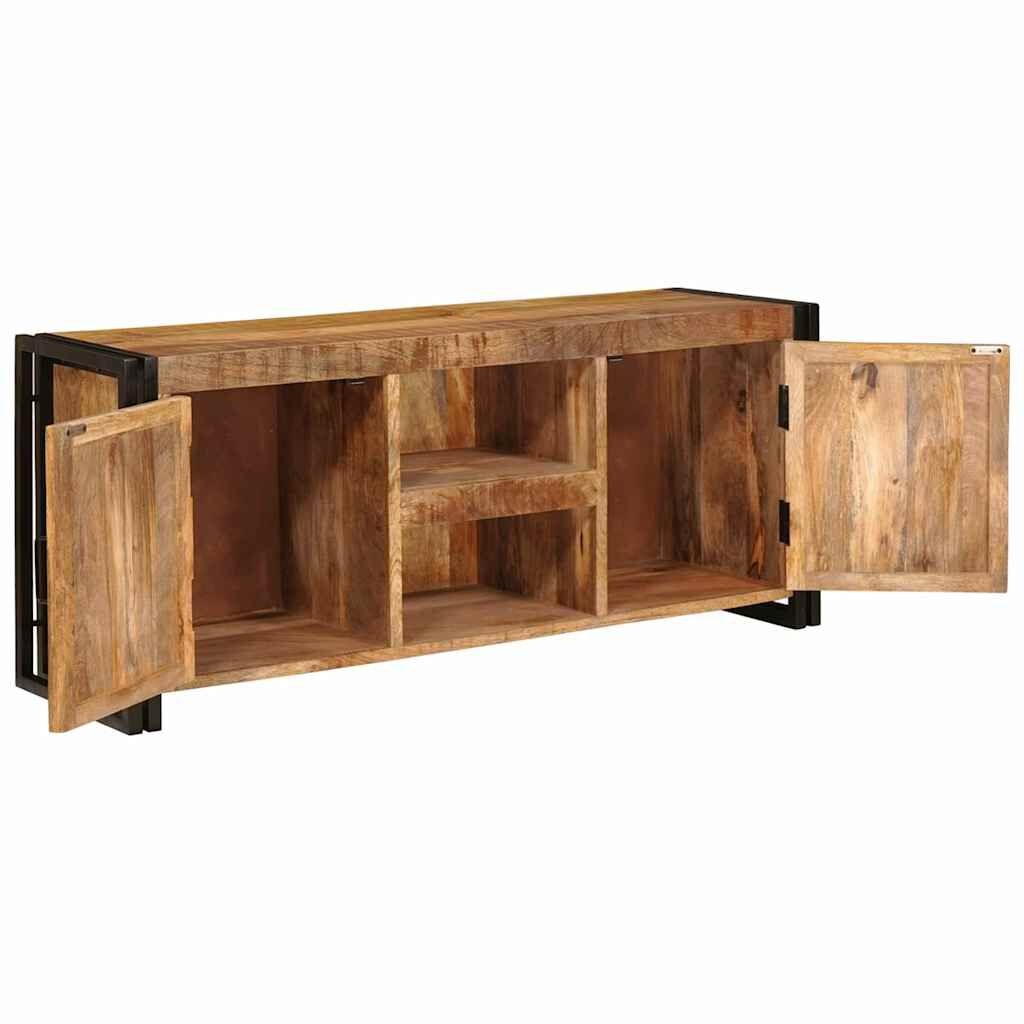 vidaXL TV-kast Bruin 120 x 30 x 50 cm Massief ruw mango hout