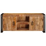vidaXL TV-kast Bruin 120 x 30 x 50 cm Massief ruw mango hout