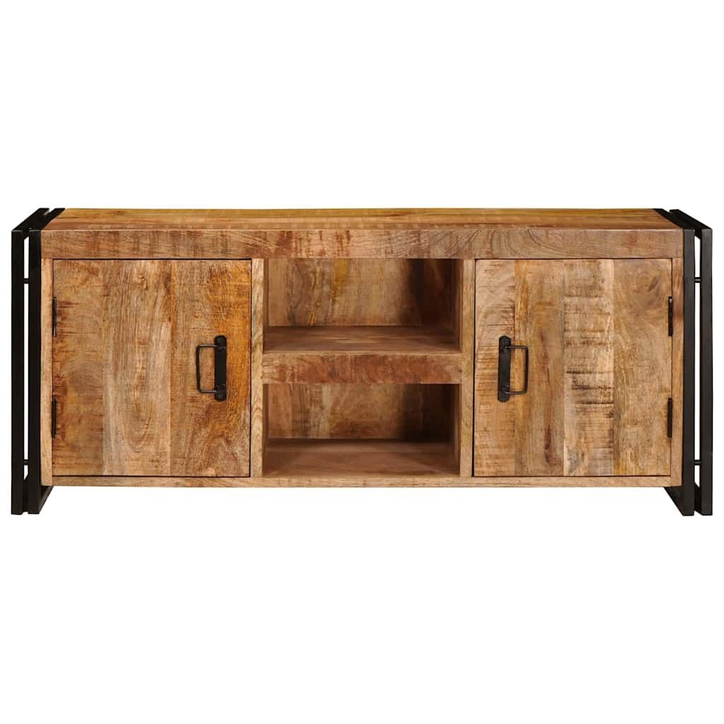 vidaXL TV-kast Bruin 120 x 30 x 50 cm Massief ruw mango hout