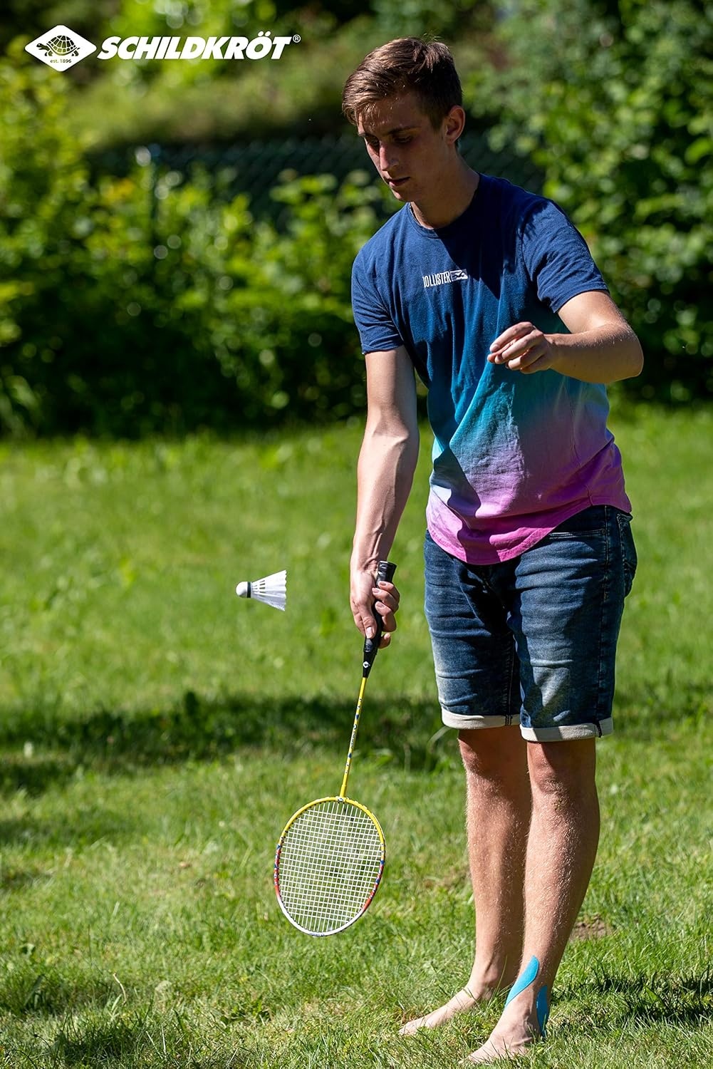 Schildköt 970908 Veerbalset 2-speler, 2 rackets, 2 ballen, in 3/4 hoes, meerkleurig