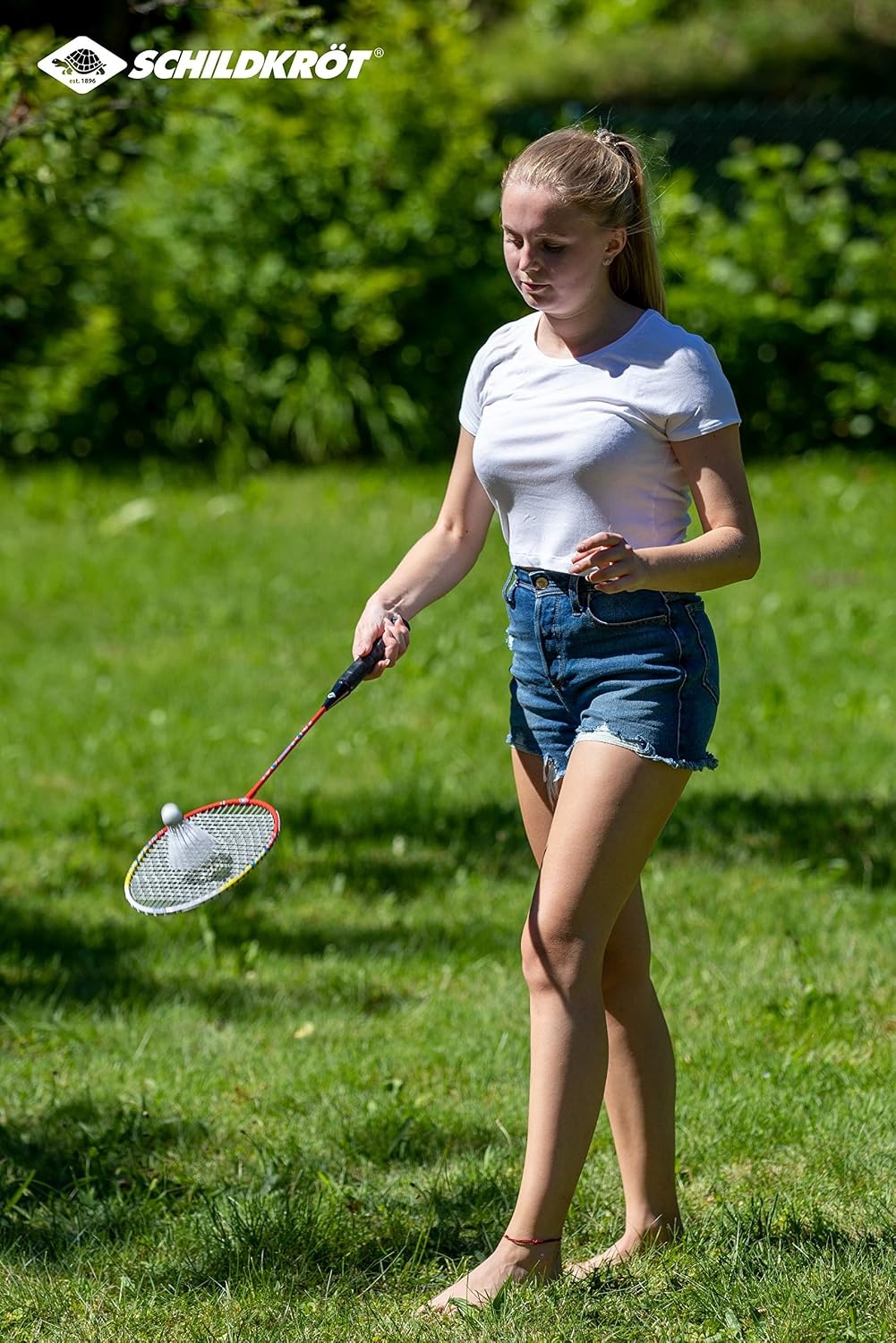 Schildköt 970908 Veerbalset 2-speler, 2 rackets, 2 ballen, in 3/4 hoes, meerkleurig