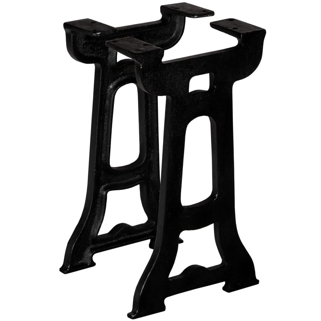 vidaXL Bankpoten 2 st Y-frame gietijzer