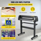 VEVOR Vinylsnijmachine, 720 mm papiertoevoer-snijplotterpakket, vinylprinter met instelbare kracht en snelheid, LCD-display, Windows-compatibele schilderset