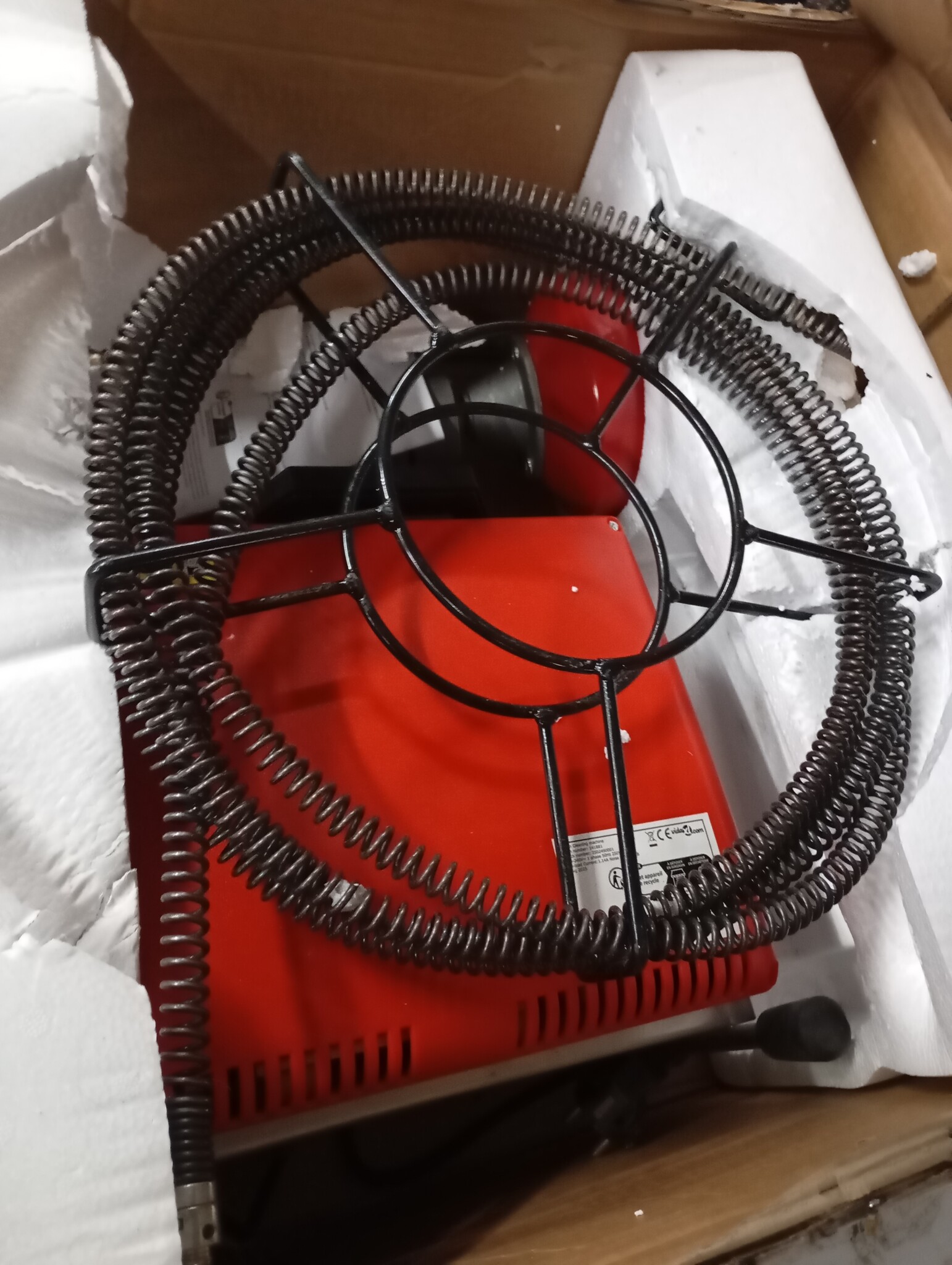 vidaXL Leidingreinigingsmachine 250 W 15 m x 16 mm 4,5 m x 9,5 mm