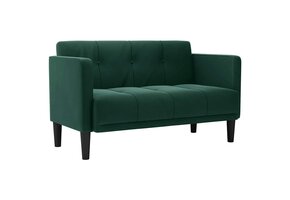VidaXL Loveseat Bank Donkergroen Fluweel - 54% Korting!