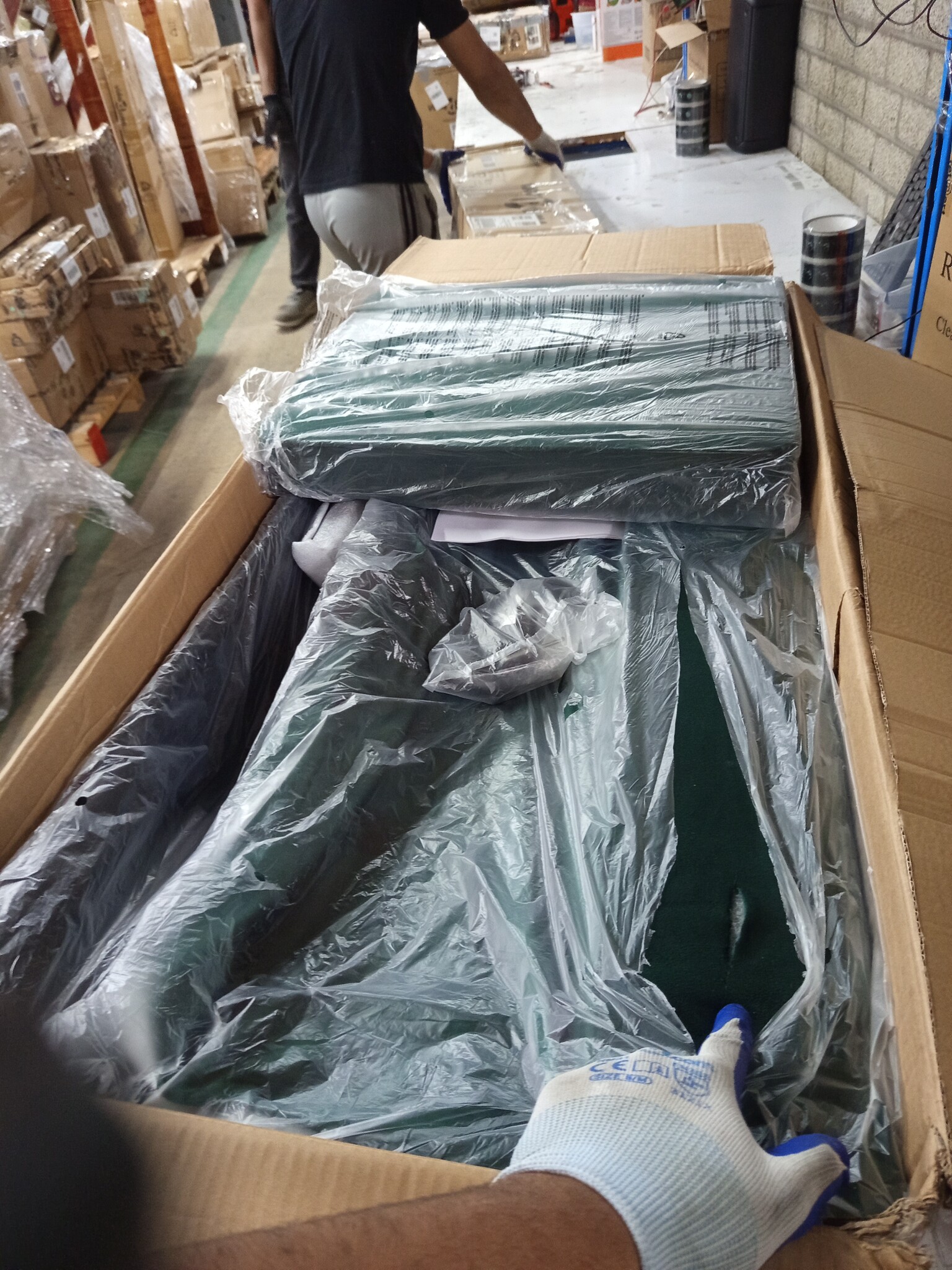 vidaXL Loveseat bank donkergroen 111 cm fluweel