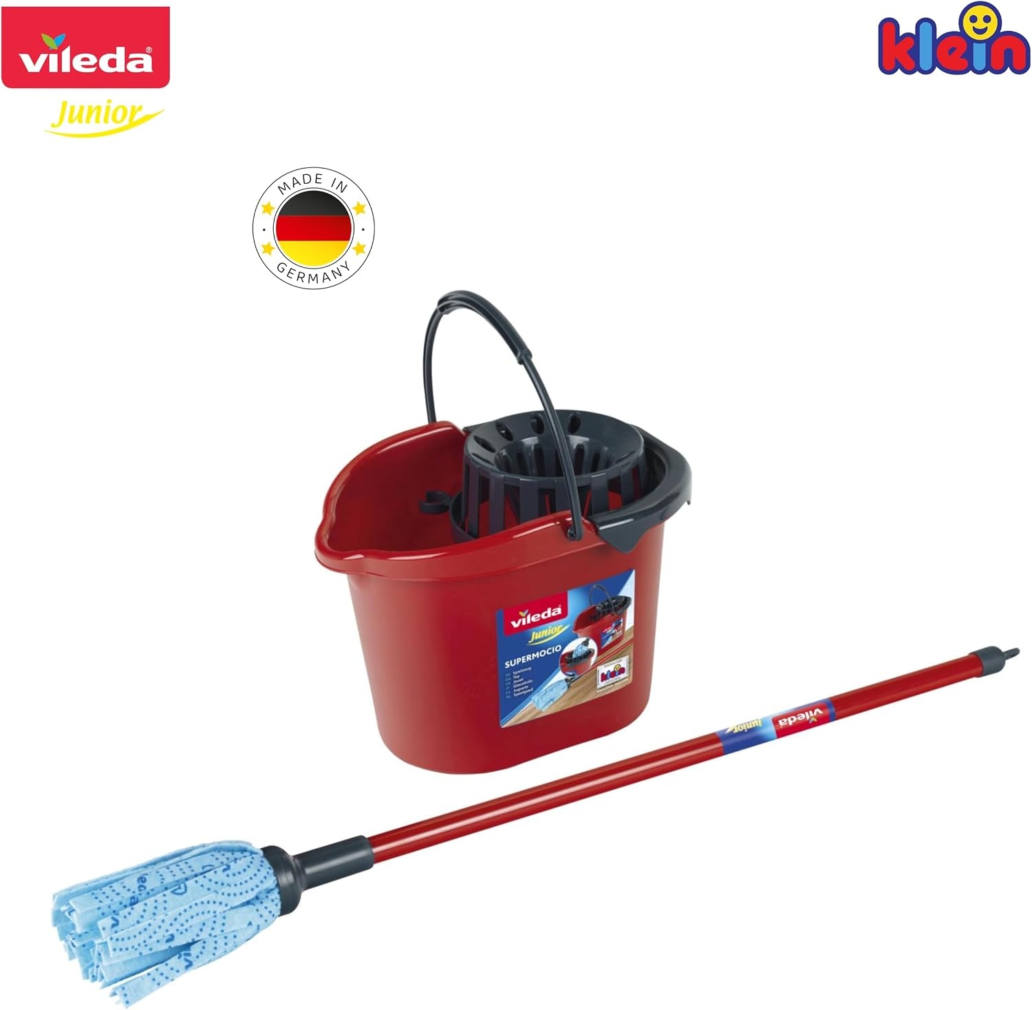 Vileda Dweilset voor Kinderen - 3-delig, Inclusief Emmer & Hulpstuk (57% Korting!)