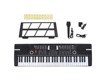 vidaXL 61 toetsen piano elektrisch keyboard met muziekstandaard