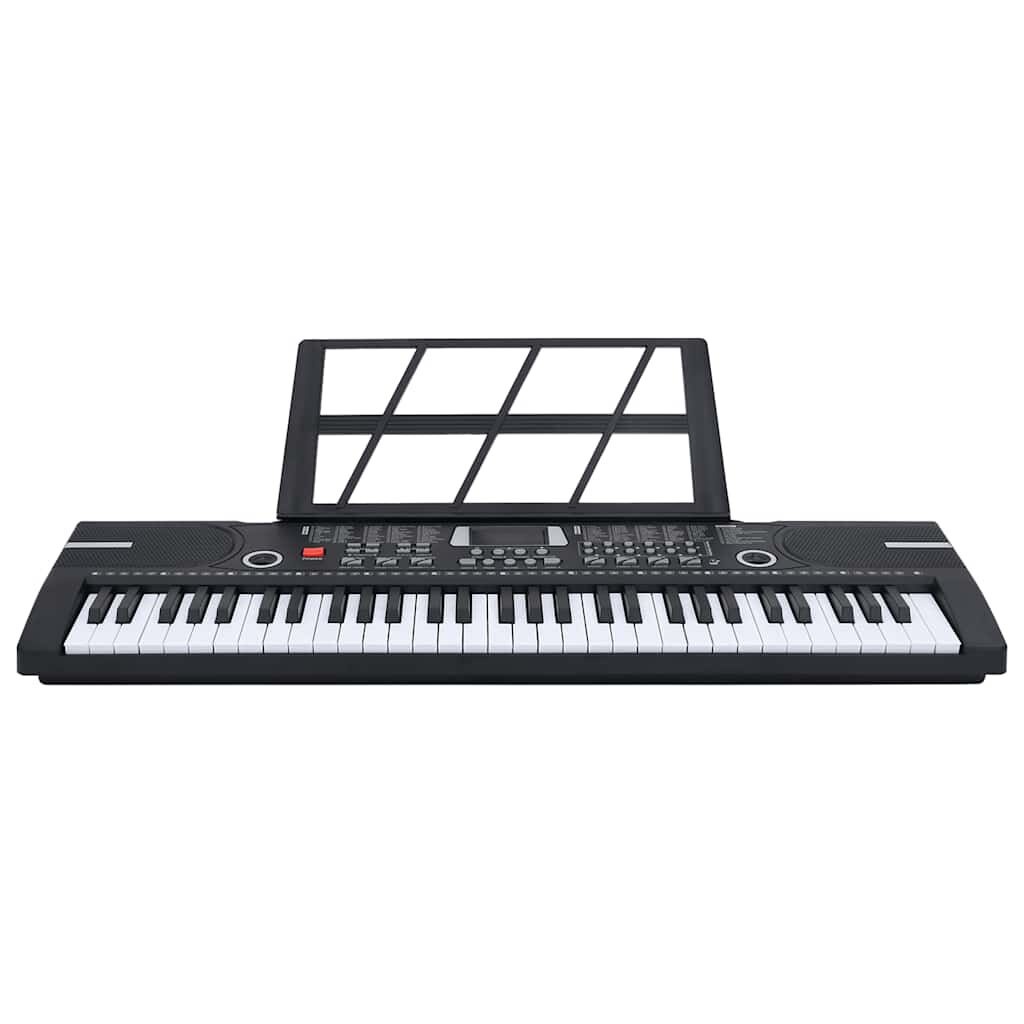 vidaXL 61 toetsen piano elektrisch keyboard met muziekstandaard