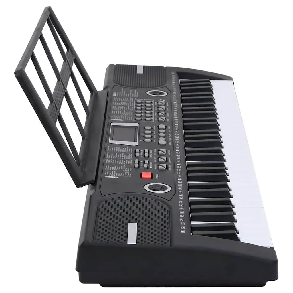 vidaXL 61 toetsen piano elektrisch keyboard met muziekstandaard