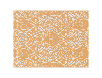 vidaXL Buitentapijt Oranje en wit 300 x 400 cm PP