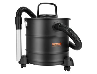 VEVOR Aszuiger met HEPA-filtersysteem, roetstofzuiger, haardzuiger, haardstofzuiger, voor grill-oven, metalen reservoir van 20 liter, 1200 W vermogen, 16 kPa zuigkracht