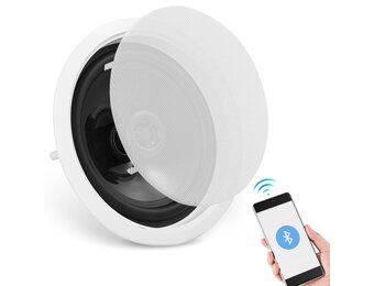 VEVOR 6,5 Inch Bluetooth Plafondluidspreker 150W - Wit
