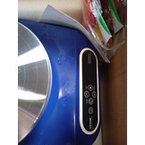 VEVOR Elektrische pottenbakkersmachine, 250 mm, 350 W, met pedaal, touchscreen, LCD, mini-draaibank met 3 steunpoten, snelheidsbereik van 50-300 omw/min, voor keramische handwerk, blauw