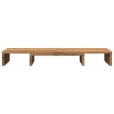 vidaXL Monitorstandaard verstelbaar 80x24x10,5cm hout artisanaal eiken
