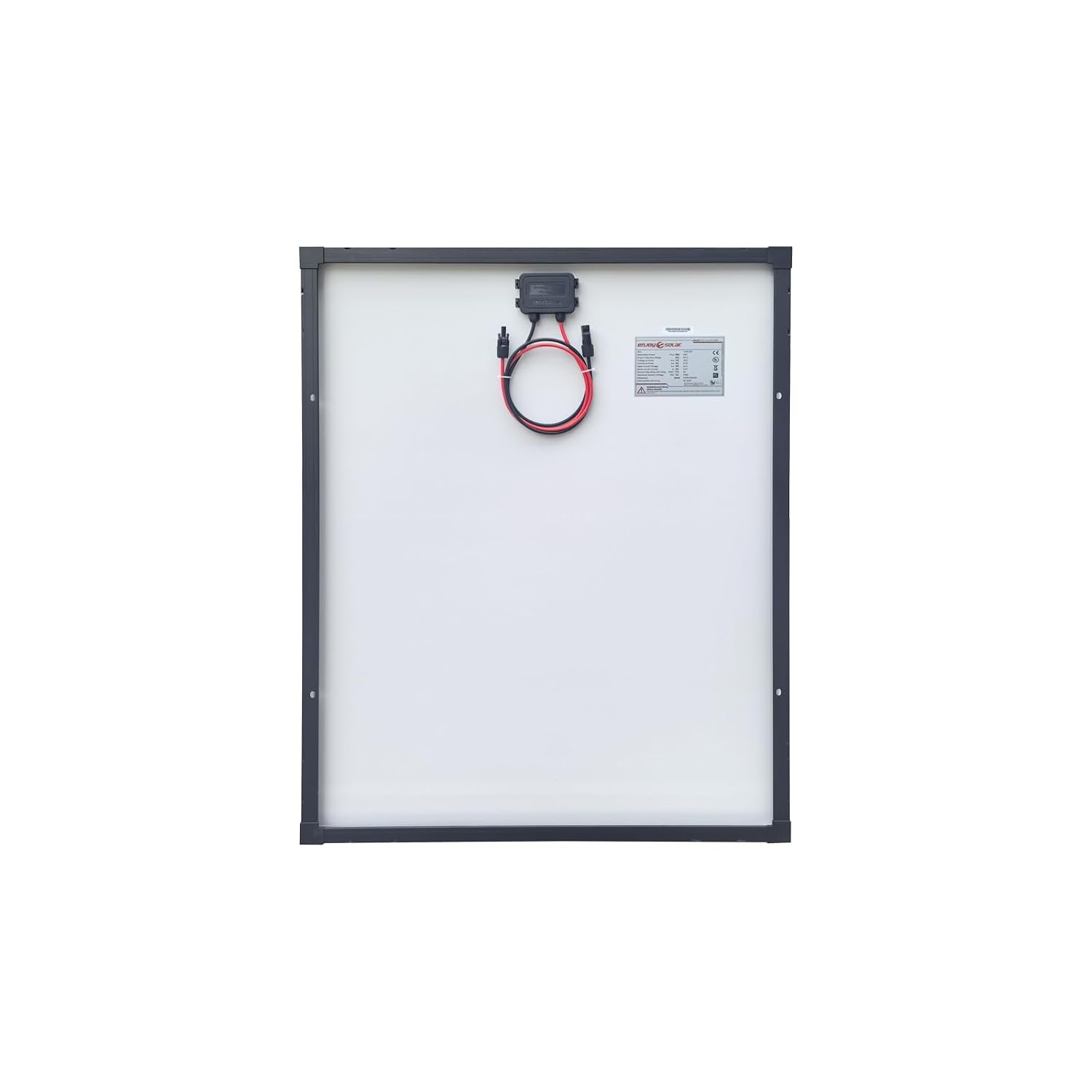 enjoy solar® Monokristallijn zonnepaneel 150W 12V, 182 mm zonnecellen, 10 busbars – Ideaal voor campers, balkoninstallaties, tuinhuisjes, boten - Maat 150W, 12V