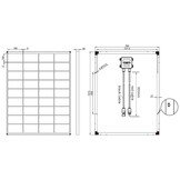 enjoy solar® Monokristallijn zonnepaneel 150W 12V, 182 mm zonnecellen, 10 busbars – Ideaal voor campers, balkoninstallaties, tuinhuisjes, boten - Maat 150W, 12V