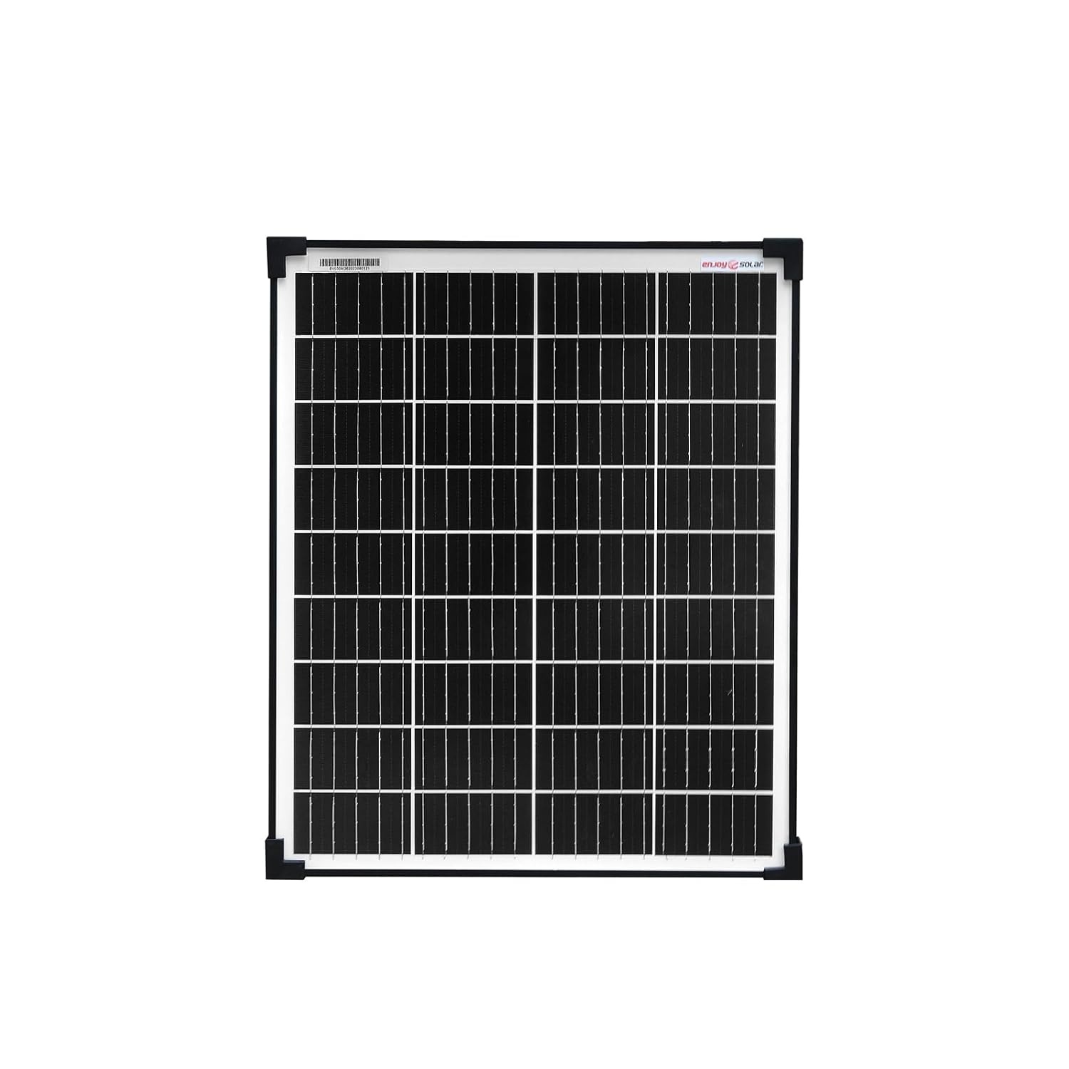 enjoy solar® Monokristallijn zonnepaneel 150W 12V, 182 mm zonnecellen, 10 busbars – Ideaal voor campers, balkoninstallaties, tuinhuisjes, boten - Maat 150W, 12V