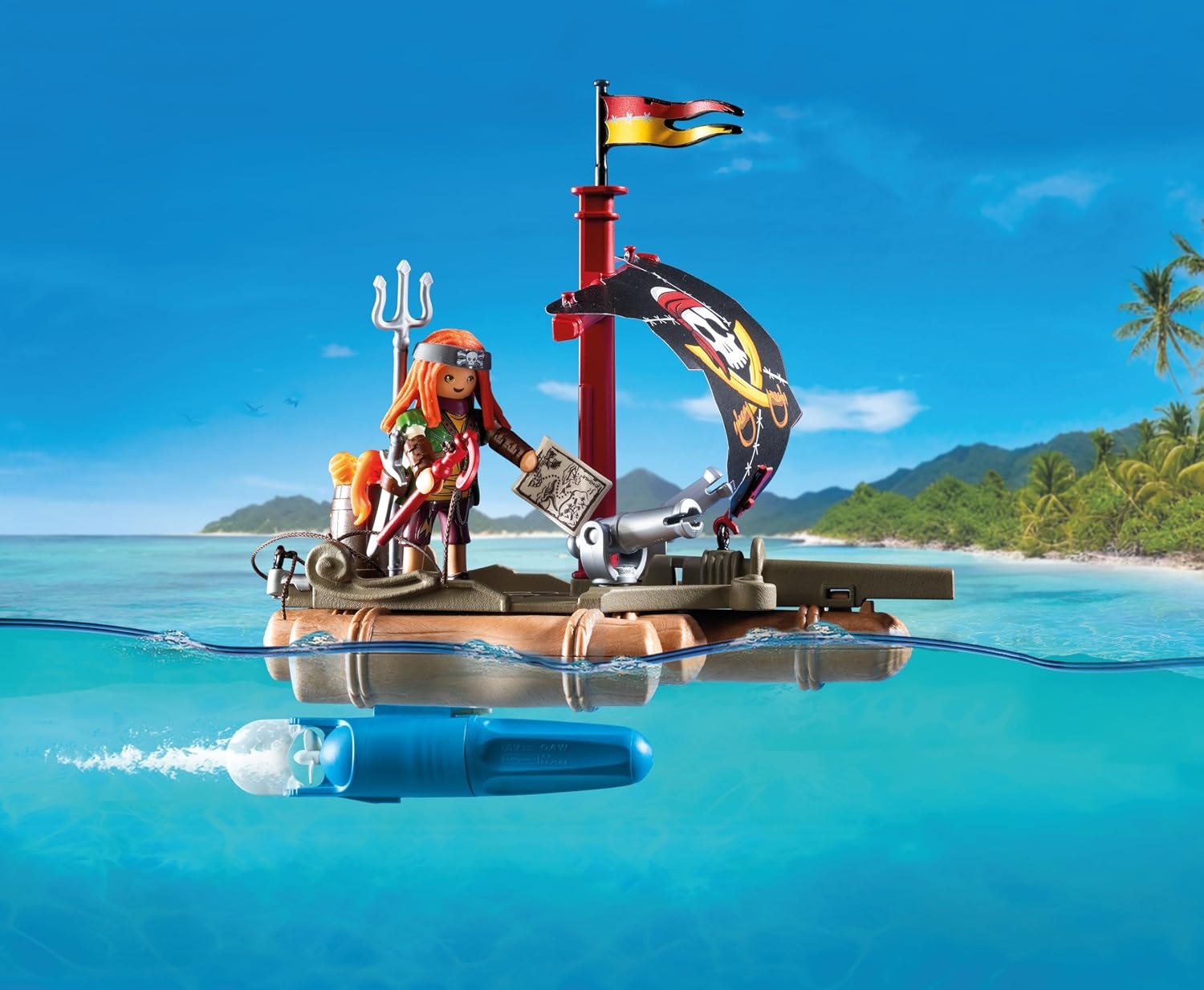 PLAYMOBIL | Pirates | Schattermijn op piratenvlot | Piratenspeelgoed | Piratenfiguur | Speelgoed voor kinderen vanaf 4 jaar | 71794