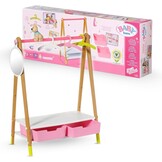 BABY born 830000 Kledingrek - Voor Peuters Vanaf 3 Jaar - Perfect voor Kinderhandjes - Met Rek, Spiegel, 3 Kleerhangers en 2 Lades