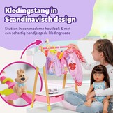 BABY born 830000 Kledingrek - Voor Peuters Vanaf 3 Jaar - Perfect voor Kinderhandjes - Met Rek, Spiegel, 3 Kleerhangers en 2 Lades