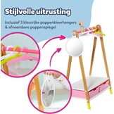 BABY born 830000 Kledingrek - Voor Peuters Vanaf 3 Jaar - Perfect voor Kinderhandjes - Met Rek, Spiegel, 3 Kleerhangers en 2 Lades