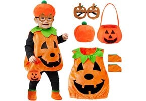 Pompoenkostuum Kinderen & Baby's Uniseks - 25% Korting