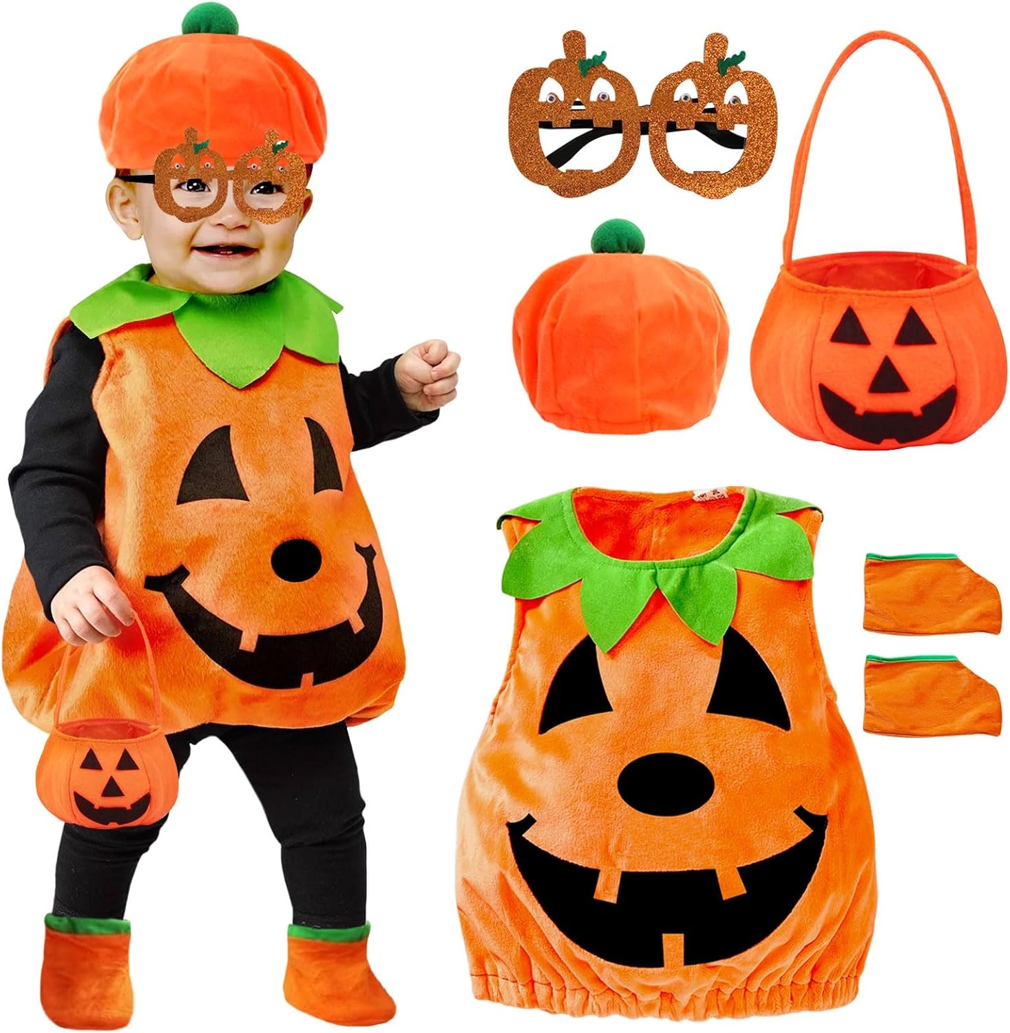 Pompoenkostuum Kinderen & Baby's Uniseks - 54% Korting