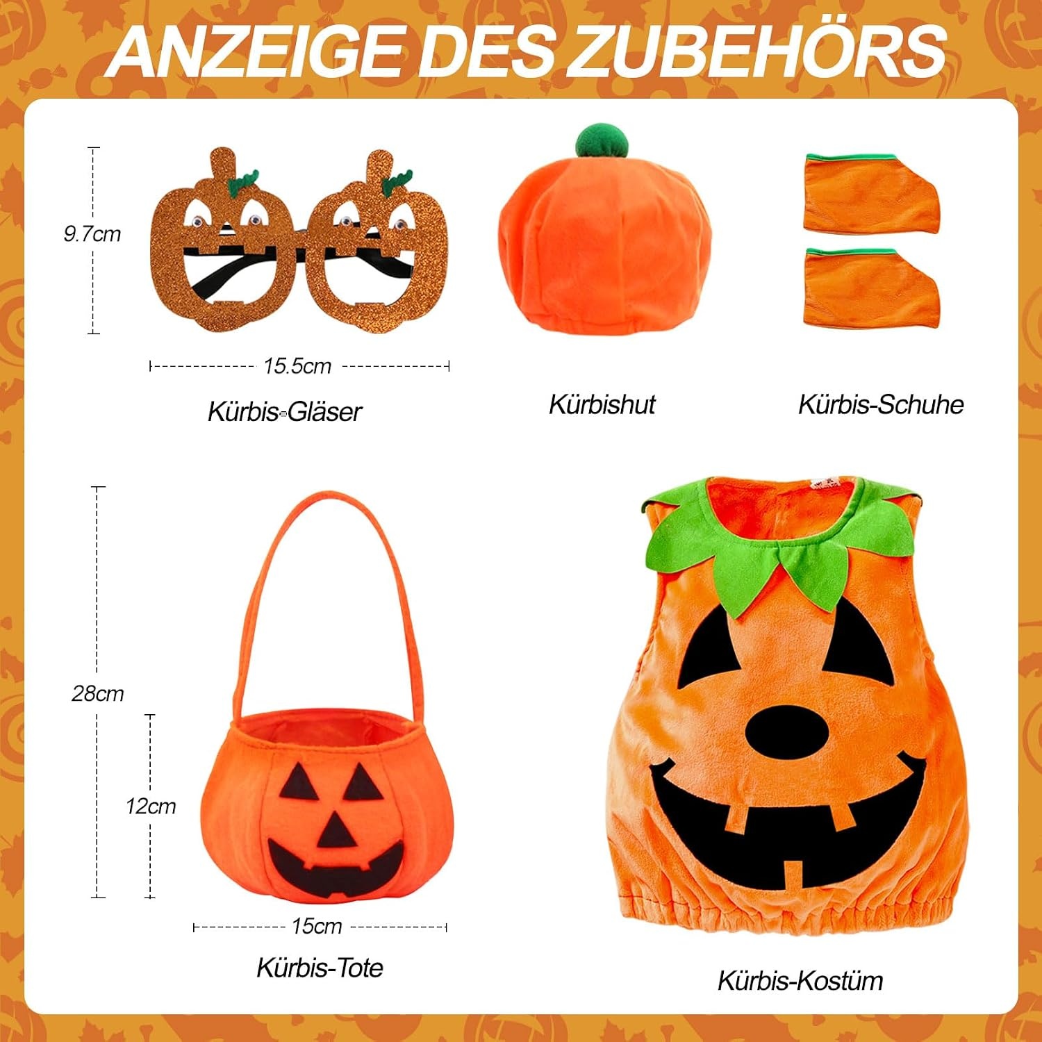 Pompoenkostuum Kinderen & Baby's Uniseks - 54% Korting