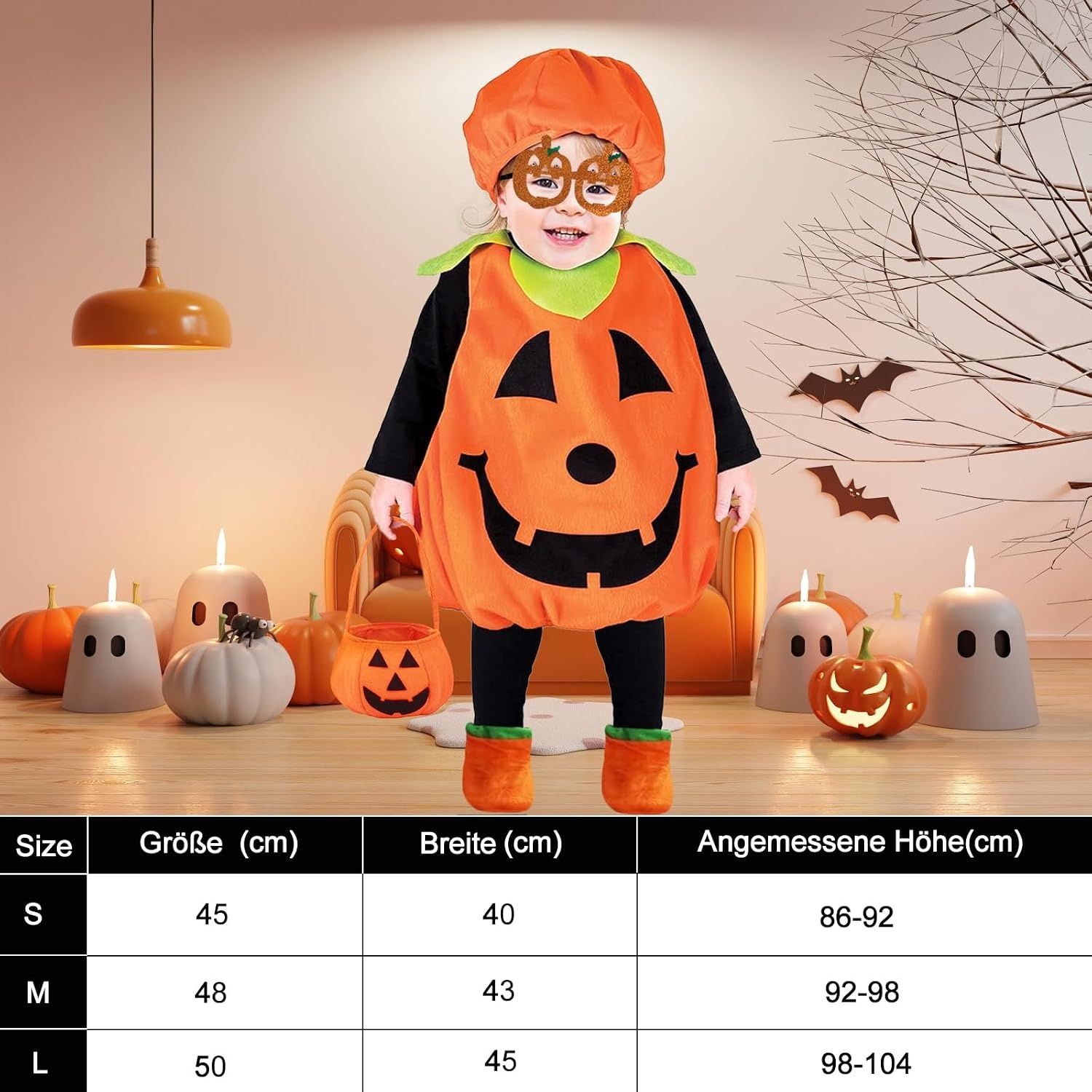 Pompoenkostuum Kinderen & Baby's Uniseks - 54% Korting