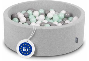 Ballenbak Schuim Lichtgrijs 90x30cm met 200 Ballen - 52% Korting!