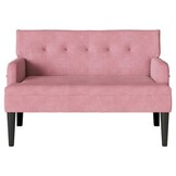 vidaXL Chesterfield Bank Roze 112 x 65.5 x 75 cm Fluweel