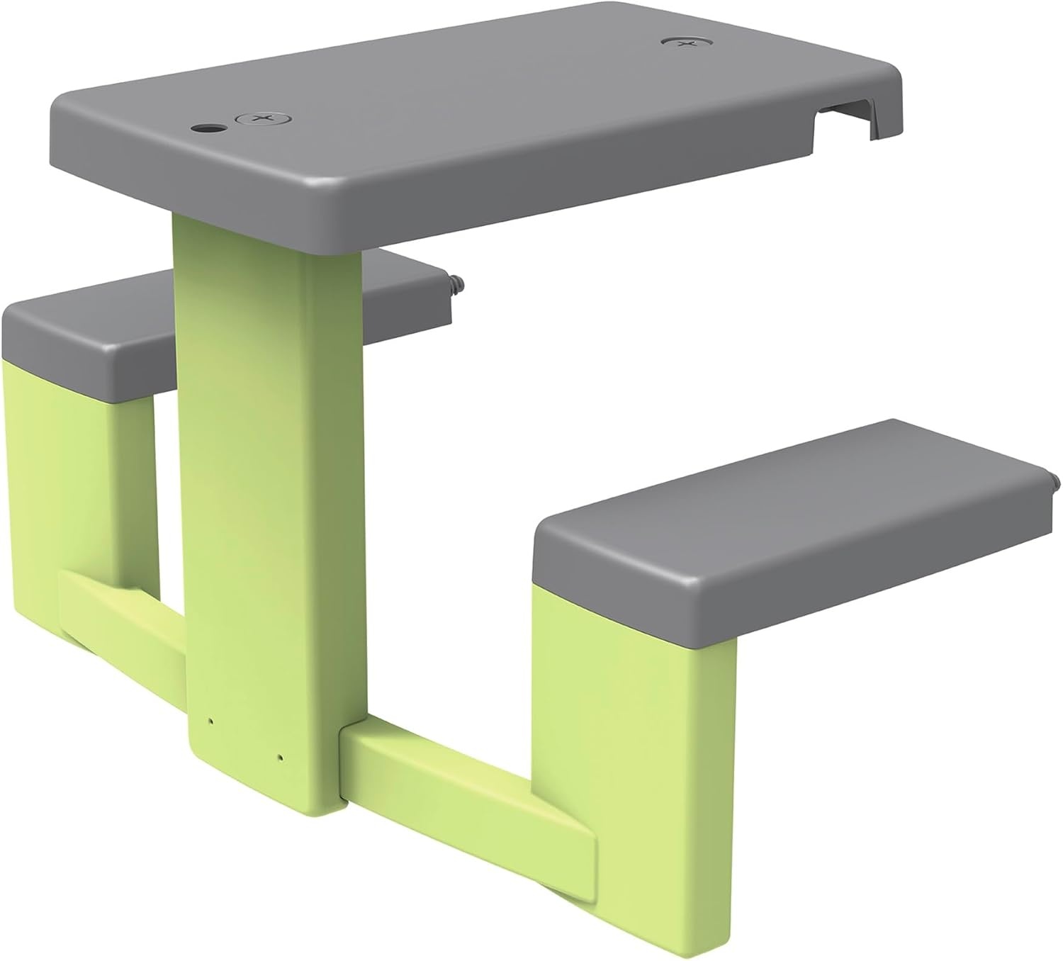 Smoby Life - Picknicktafel - 2 Bankjes - Geschikt voor veel huizen - Gerecycled materiaal - Vanaf 2 jaar - Gemaakt in Frankrijk