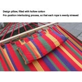 Hangmat Regenboog Streep - Verdiept Canvas 200x80 cm (78% Korting)