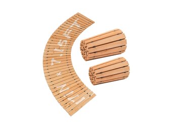 VEVOR Rolbaar Tuinpad van Cederhout - 218 x 43 cm - Bruin
