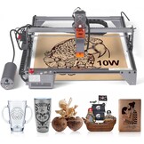 VEVOR 10W Laser Graveermachine - 40x40cm Graveergebied - Grijze Laser Cutter