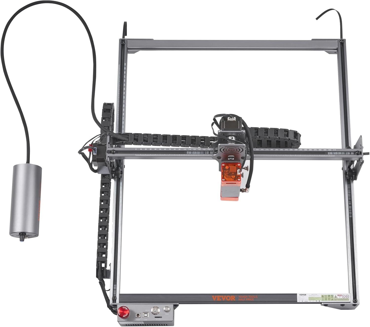 VEVOR 10W Laser Graveermachine - 40x40cm Graveergebied - Grijze Laser Cutter