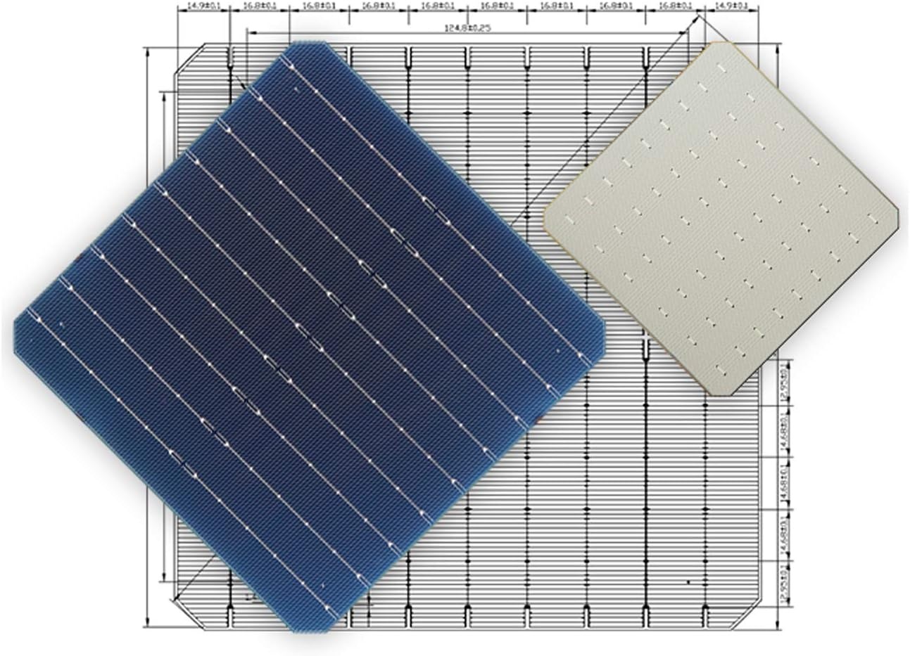 enjoy solar PERC Mono 12V 9-Busbars (9BB) 166 * 166mm Monokristallijn zonnepaneel ideaal voor camper, tuinhuis, boot (Mono 100W 12V 9-Busbars)