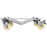 VEVOR Trolley voor de auto, 2 stuks, capaciteit 500 kg, verplaatsingswagen, platform 48 x 30 cm, trolley met wielen, manoeuvreerhulp voor auto's, transporthulp voertuigen