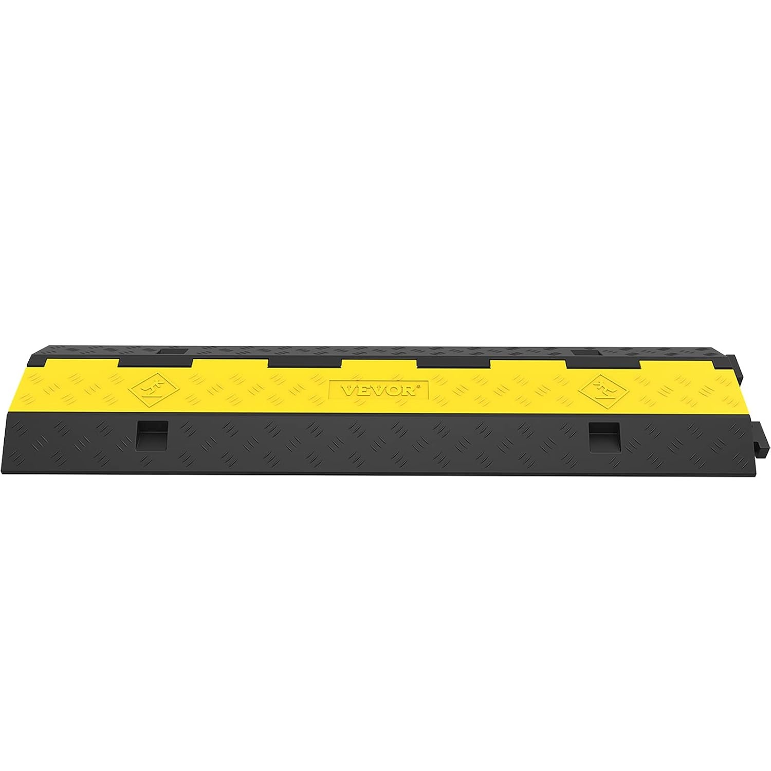 VEVOR Kabelbrug 2 Kanalen - Set van 5 - Zwart/Geel - 101 x 24,5 x 5 cm