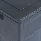vidaXL Opbergkist 320 L zwart