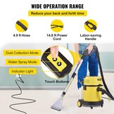 VEVOR Nat Droogstofzuiger 5.3 GaL 20L 4-in-1 1200 W Alleszuiger Gemaakt van Hoogwaardig PP-materiaal met Gebruiksvriendelijke Afstandsbediening en 5 Verschillende Borstels voor Thuis, Binnenplaats