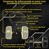 Halteradapter set met 57% korting: dumbbells omtoveren tot kettlebell