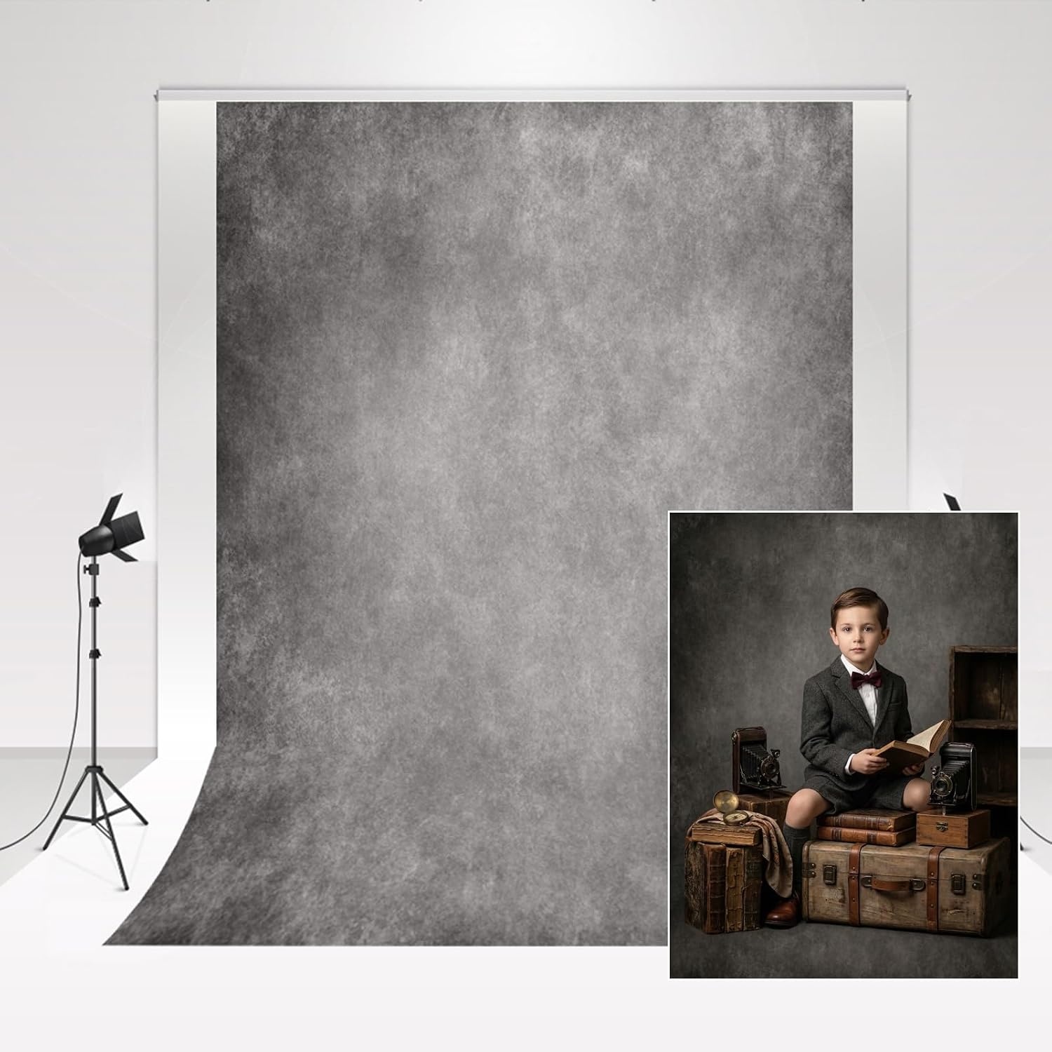 Kate Foto Studio Achtergrond Grijs 2x3m Grijs Cement Muur Foto Studio Achtergrond Kunst Achtergrond Kleur Opvouwbare Achtergrond Accessoires Bruiloft Foto Booth Baby Fotografische Accessoires