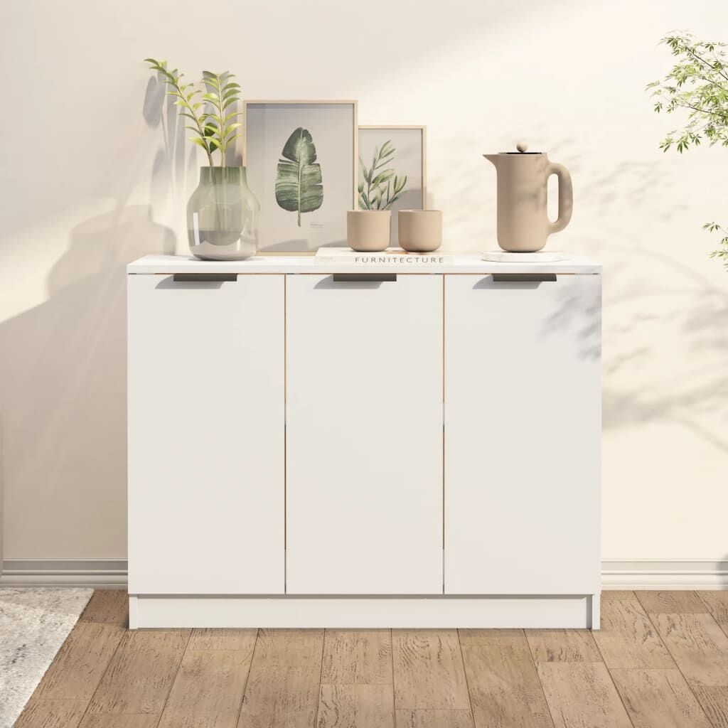 vidaXL Dressoir 90,5x30x70 cm bewerkt hout wit